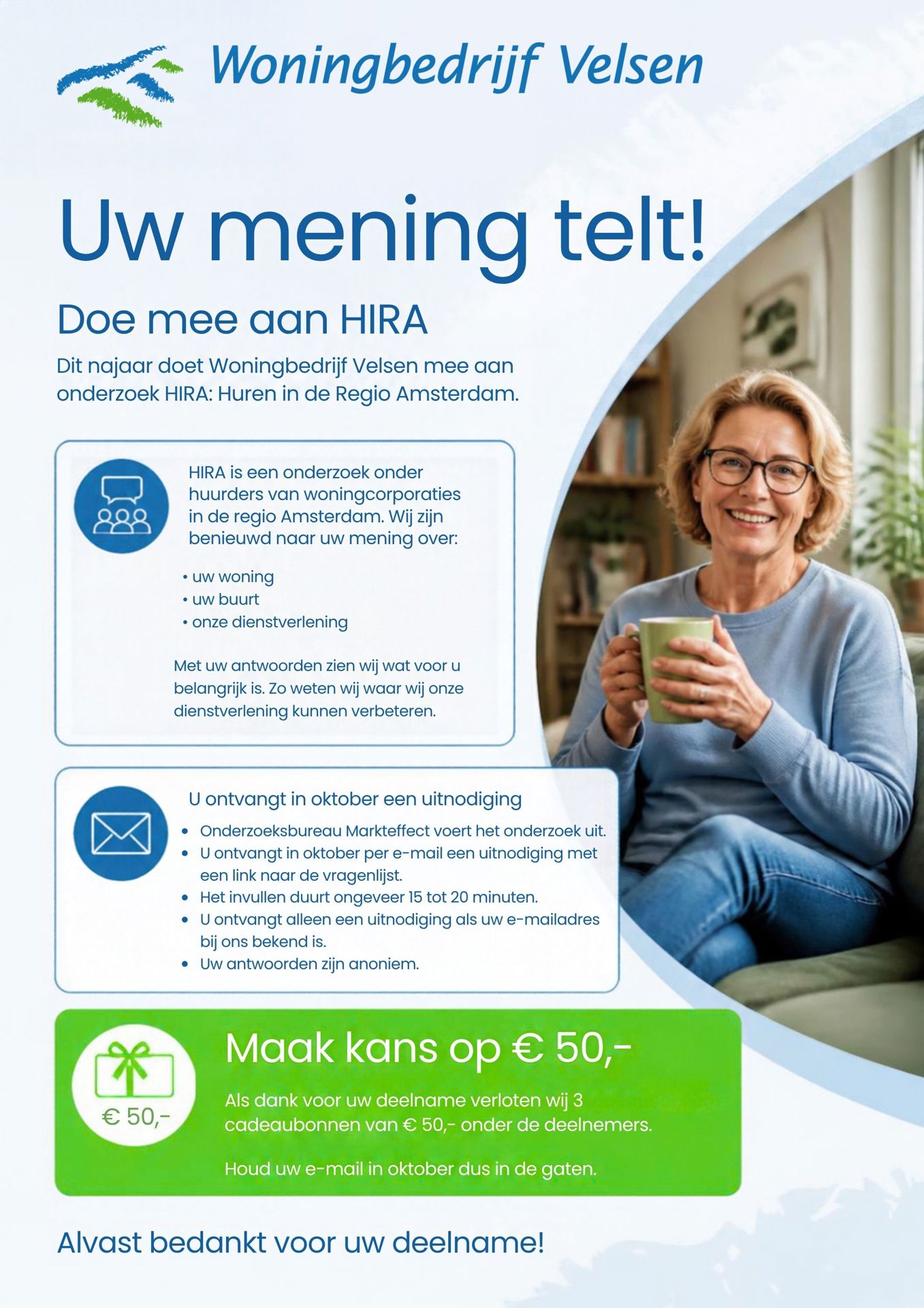 Uw mening telt!